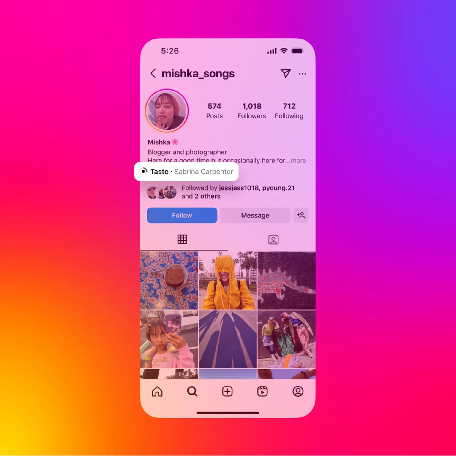 Instagram дозволив додавати музику до профілю