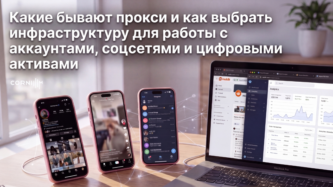 Какие бывают прокси и как выбрать инфраструктуру для работы с аккаунтами, соцсетями и цифровыми активами
