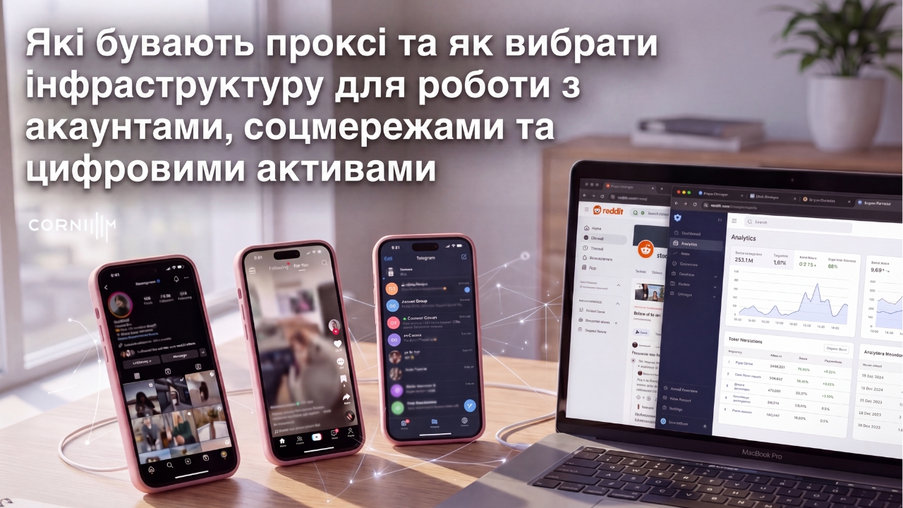 Які бувають проксі та як обрати інфраструктуру для роботи з акаунтами, соцмережами та цифровими активами