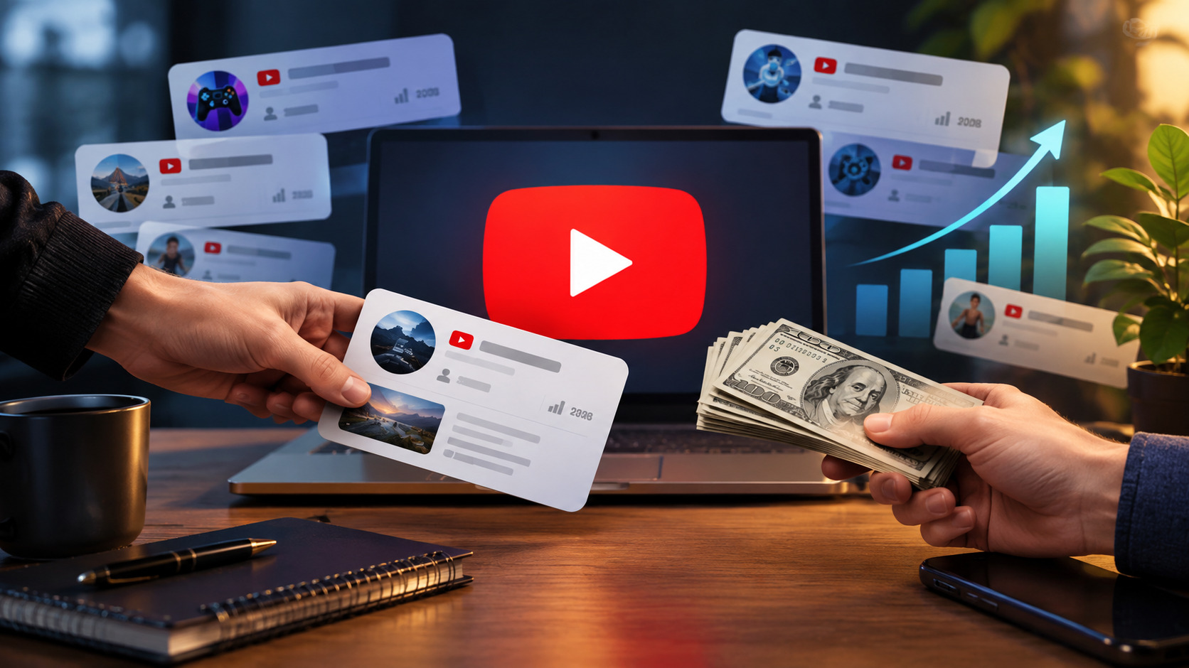 Найкращі сайти для купівлі YouTube-каналу: ТОП-5 майданчиків